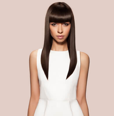 Straightened Hairstyle - Looks Salon